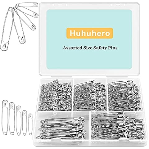 Sew Easy Assorted Black Safety Pins 80 pack