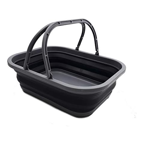 SAMMART 12L (317 gallon) collapsible Dish Drainer with Tray