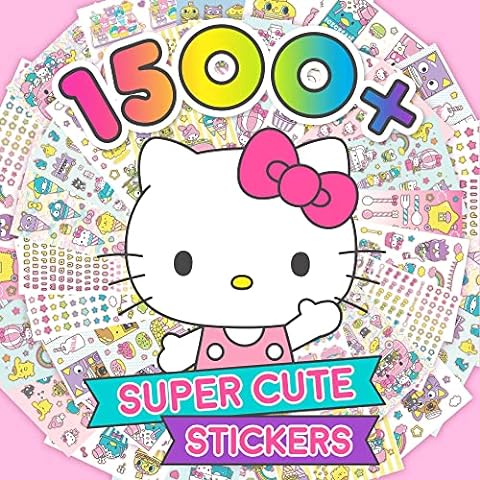 100pcs Cute KT Sticker Toys for Girls Kawaii Stickers Cute Sticker Pack  Cartoon Stickers Notebook Laptop Skin Decoration Sticker