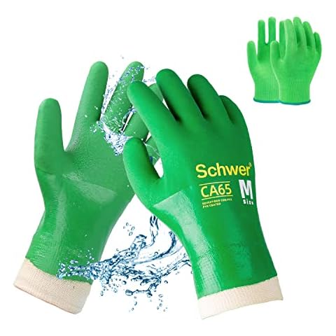 Schwer Gloves 2.0 Flexible Winter Work Gloves for Men 100% Waterproof Work  Gloves Double Latex