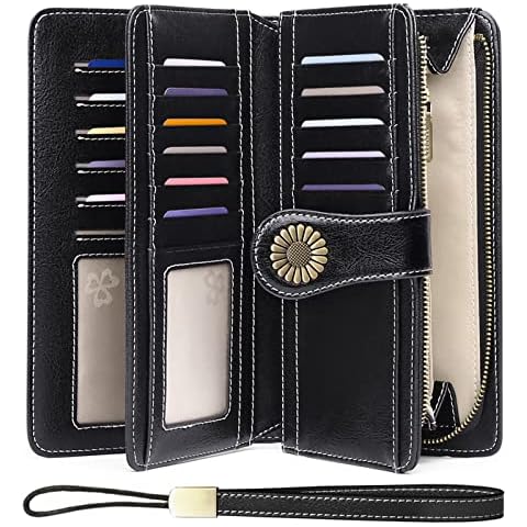 FRODOTGV Blue Vertical Stripes Small Card Organizer Wallet Womens Riskfree  RFID Wallet Leather Zip Credit Card Slots for Travel