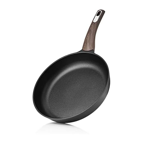 Eslite Life Frying Pan Set Nonstick Skillet Set Induction Compatible with Granite Coating 3 Piece, 8 inch, 9.5 inch and 11 inch, Size: Medium, Black