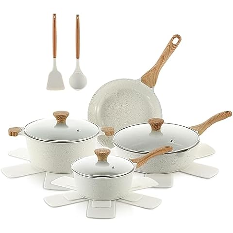 12-Piece Sensarte Nonstick Pots & Pans Induction Cookware Set only $99.99