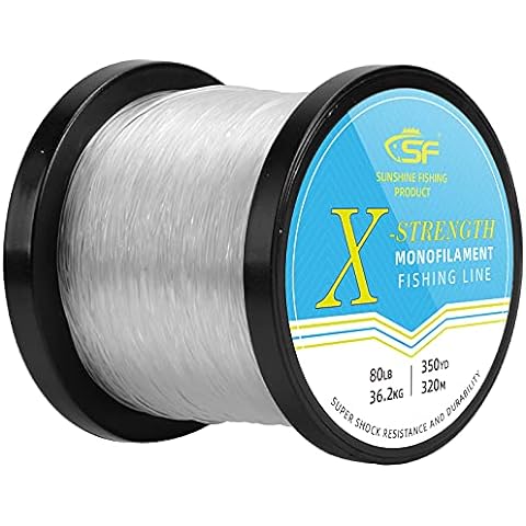  Big Game Monofilament Fishing Line,1.1-Pound Spool Nylon Mono  Fishing Leader Lines Super Strong for Saltwater Freshwater 7109Yds, 13.7LB  (Blue) : Sports & Outdoors
