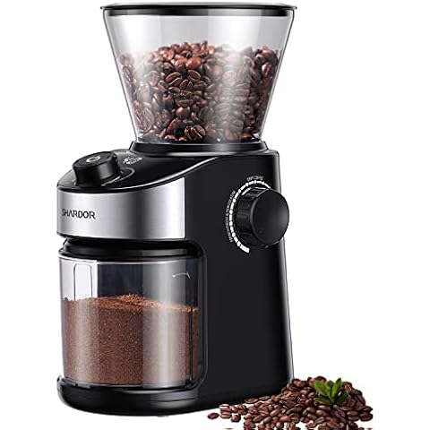 SHARDOR Conical Burr Coffee Grinder Electric 2.0, Adjustable Coffee Bean  Grinder with 35 Precise Grind Setting for 2-12 Cup, Black