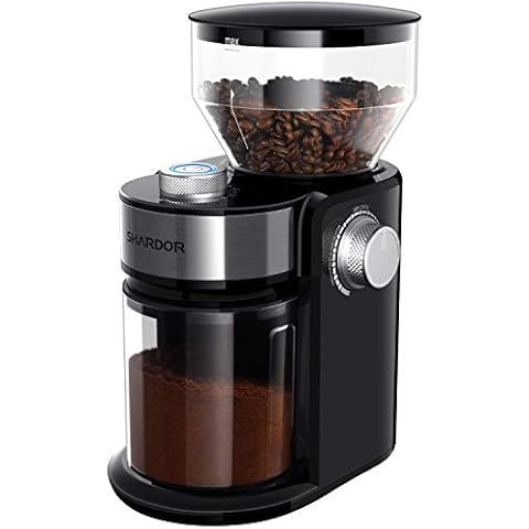 SHARDOR Coffee Grinder Electric Herb/Wet Grinder for Spices and Seeds with  2 Removable Stainless Steel Bowls, Silver