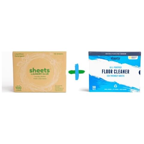 Sheets Laundry Club - All In One Laundry Kit.- Lightweight - Enjoy 50 Fast  Dissolving Fresh Linen Laundry Sheets, 1-8oz Uncharted Waters Scent Booster