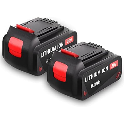 SHGEEN 2 Pack 6.0Ah 20V Max Replacement Lithium Battery for Black and Decker 20Volt Max Lbxr20 LB20 Lbx20 LBXR2020 LBX4020 LB2X4020-OPE LBXR20-OPE