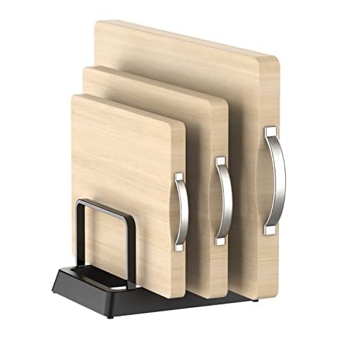 GOBAM Bamboo Stovetop Cover Cutting Board with Adjustable Legs