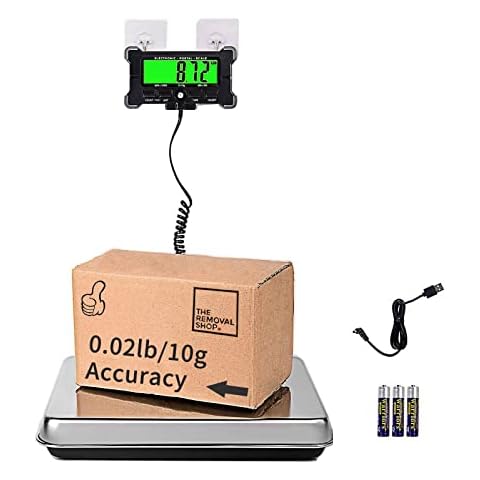 Digital Shipping Postal Scale, Package Postage Scale - Backlit LCD Screen -  55lbs. x 0.01lbs. (Black), PS-25 - AMERICAN WEIGH SCALES