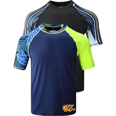 Short Sleeve Rash Guard Shirts for Men