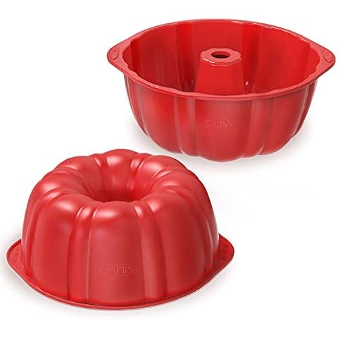 Nalchois 4 Inch Silicone Mini Bundt Cake Pan Set of 4, Nonstick BPA Free  Silicone Cake Molds for Baking, Oven Dishwasher Safe Fluted Tube Baking Pan