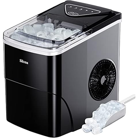 hOmeLabs Chill Pill Countertop Ice Maker - Perfect Ice in 8 to 10 Minutes -  26 Pounds Per Day Production To Keep You Iced Out Of Your Mind