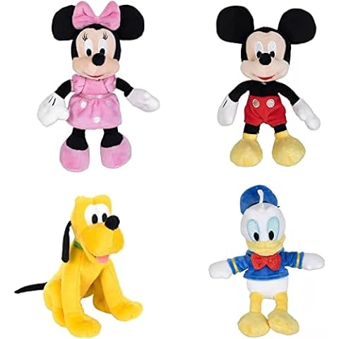 Mickey Mouse Clubhouse 9-inch Plush 5-pack, Mickey Mouse, Minnie Mouse,  Donald Duck, Goofy, and Pluto, Stuffed Animals, Officially Licensed Kids  Toys for Ages 2 Up, Gifts and Presents 