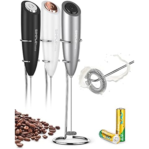 SIMPLETASTE Electric Salt and Pepper Grinder Set, Automatic One-Hand  Operation, Light and Adjustable Coarseness, Stainless Steel 