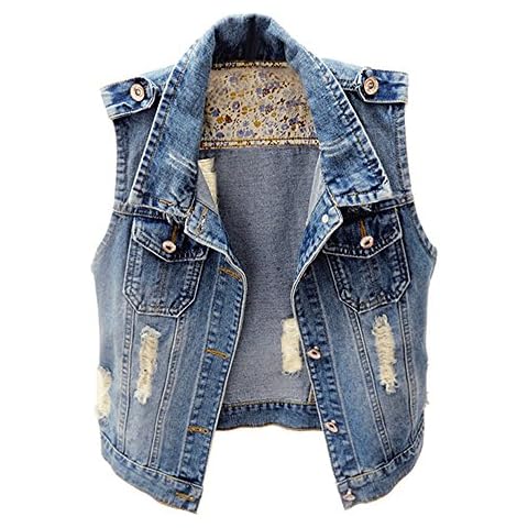 Sleeveless Denim Jackets for Women