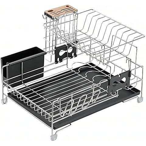 ACMETOP Dish Drying Rack, Extendable Dish Racks