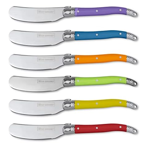 Slitzer Germany 4-Piece Paring Knife Set, 3 1/2 Inch Blade, German  Stainless Steel, Colored Handles, Red, Yellow, Green, Orange