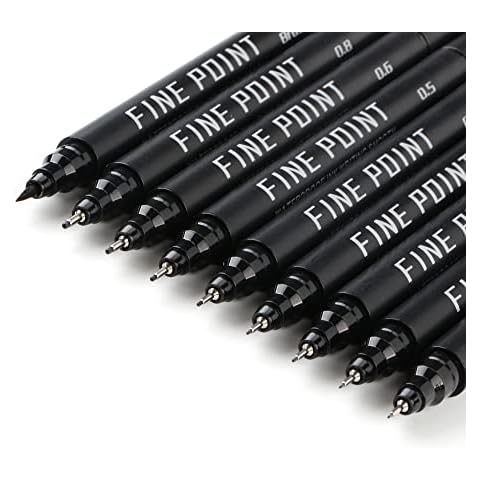 ai-natebok Fineliner Color Pens Set, 0.38mm Fine Tip Pens, Porous Fine  Point Makers Drawing Pen, Perfect for Writing in Bullet Journal and  Planner, 24