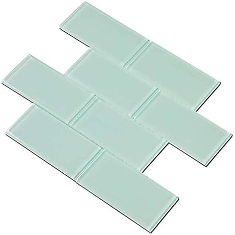 CleverDelights 1 3/16 Square Glass Tiles - 20 Pack