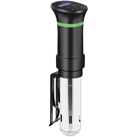 Blitzhome 1100W Sous Vide Cooker,Precision Sous Vide Machine,Ultra-quiet  Fast-Heating Immersion Circulator Temperature and Time Display 