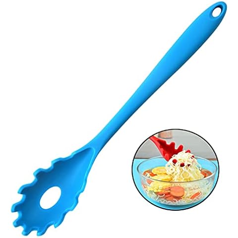 2 Pieces Spaghetti Spoon Large Pasta Server Utensil, 9.4 Inch Stainless  Steel Pasta Tong and 13.6 Inch Pasta Fork with Vacuum Handle, Comfortable  Grip