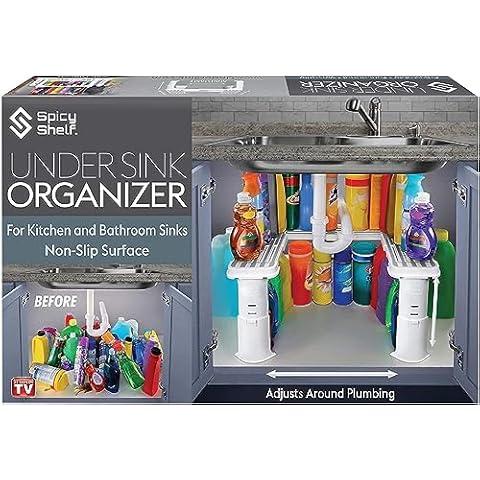 Buy JKsmart Expandable Under Sink Organizers and Storage, 2-Tier