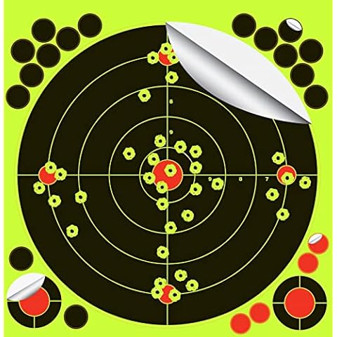  Splatterburst Targets - Roll of (200) 4 Inch Stick & Splatter  Self Adhesive Shooting Target Stickers - Gun - Rifle - Pistol - Airsoft -  BB Gun - Pellet Gun - Air Rifle - Made in USA : Sports & Outdoors