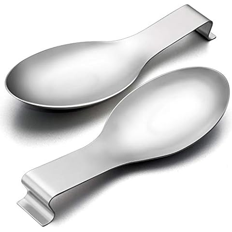 OXO Spoon Rest with Lid Holder, 3x4x1in, Stainless Steel