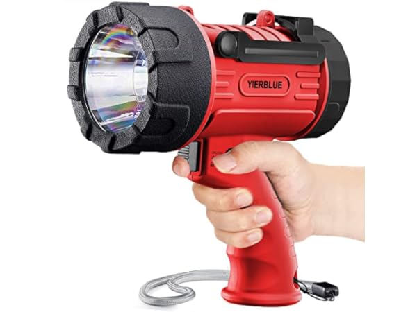 Durapower Rechargeable Spotlight, 60000 Lumen Super Bright LED