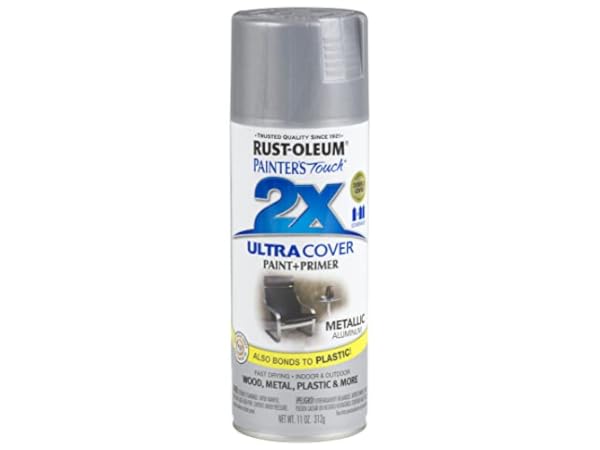 Krylon Silver Metallic Brilliant Sheen UV Resistant Spray Paint 11 oz. 25  sq. ft