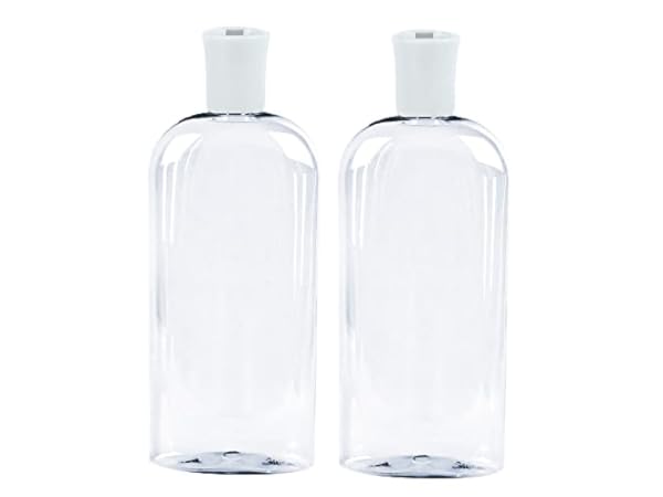 Cornucopia 8oz Empty Plastic Squeeze Bottles with Disc Top Flip