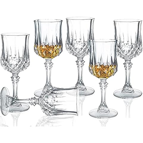 Crystal Limoncello Cordial Glasses | Set of 4 | Tall 3.3 oz Long Stemmed  Spirit Glassware for Sipping Aromatic Liquor, After Dinner Drink, Aperitif