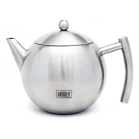 Midi Induction Based Teapot Set - 14x14 - Silver Teapots, Stainless Steel  Teapots