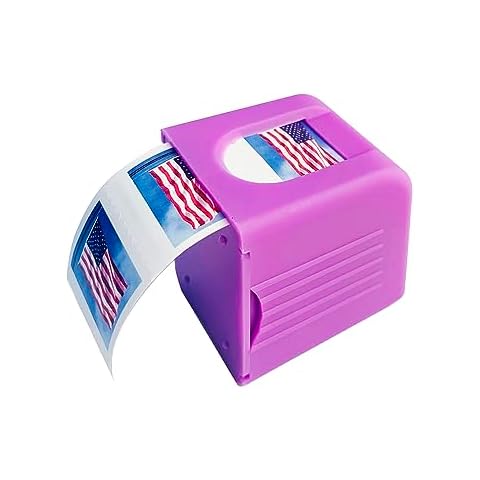 Postage Stamp Dispenser for Roll Coil of 100 Forever Stamps, holds
