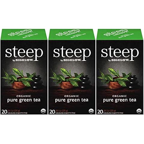 Brew La La Organic Green Tea - Natural Blueberry Flavor - 50 Double  Chambered Bags - Low Caffeine Gourmet Tea - Certified Organic