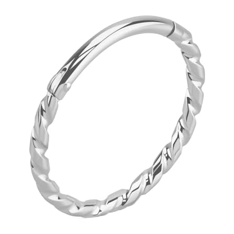 Sterling Silver Body Piercing Rings for Men