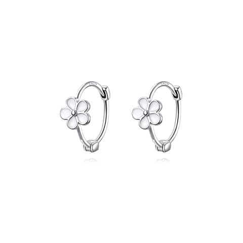 Sterling Silver Hoop Earrings for Girls