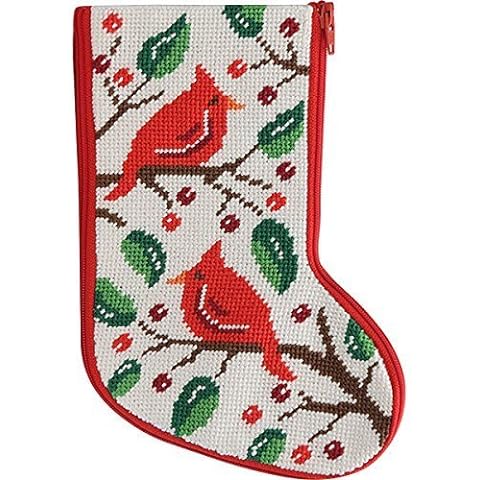 Alice Peterson Home Creations Holiday Edition Needlepoint Stocking Kit-  Snowman