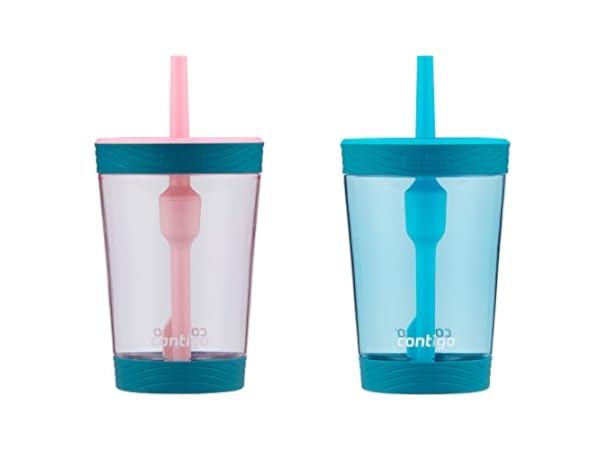 WeeSprout Silicone Baby Cups With Straws and Lids 4 & 8 oz Options Set of 2  Food Grade Silicone Toddler Training Cups Built In Straw Stoppers  Measurement Markings Dishwasher Safe + Straw