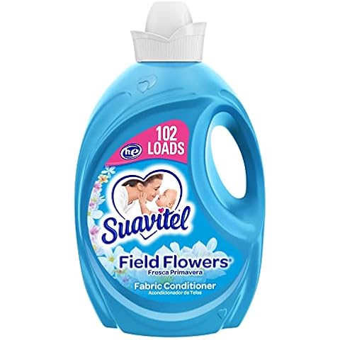 SUAVITEL Fabric Softener, Lavender, 144 Loads (14.4 Oz, Case of 12) -  Liquid Laundry Fabric Softener - Laundry Fragrance Booster - Bulk Cleaning