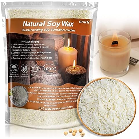 Direct Candle Supply - Paraffin Soy Container Wax Blend - 10 & 20 lb - Soft  Designed for High Fragrance Load Candles - Single Pour for Candle Making -  Ships from Texas (10 lb)