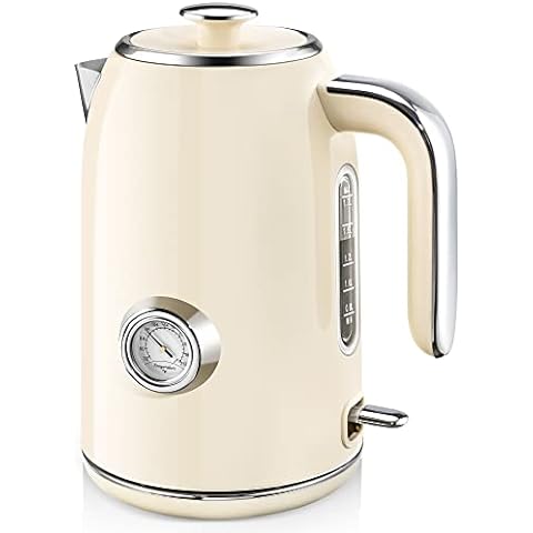 COMFEE' Stainless Steel Cordless Electric Kettle. 1500W Fast Boil with LED  Light, Auto Shut-Off and Boil-Dry Protection. 1.7 Liter 1.7 Liter stainless  steel with window 
