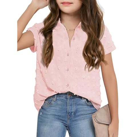 Summer Button-Down Shirts for Girls