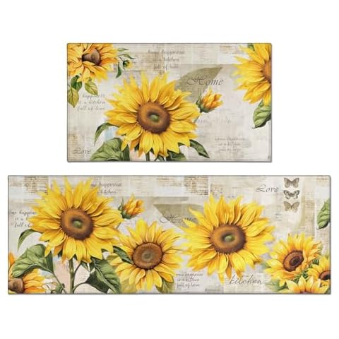 Sunflower Kitchen Rugs