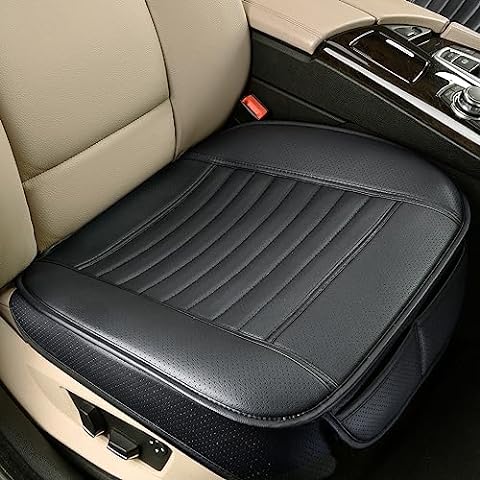 Big Ant 2 Pack Universal Car Front Seat Cover, Seat Cushion Pad Mat for Auto  Supplies Office Chair with Breathable PU Leather (Black) 