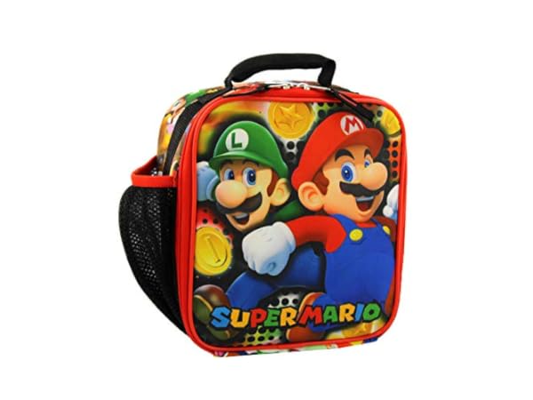 Super Mario Bros. Square Double Compartment Insulated Lunch Box