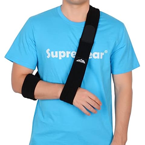 supregear Shoulder Brace, Adjustable Shoulder Support Compression Sleeve  Arm Immobilizer Wrap with Hot/Cold Pack Pouch for Men Women Torn Rotator  Cuff