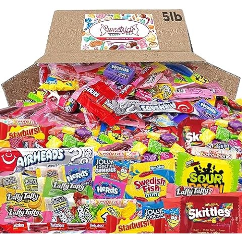 Bulk Halloween Candy - 12 Pounds - Trick or Treat Bag Filler Candy in Bulk - Individually Wrapped Parade Candy - Mixed Party Candies - Assorted