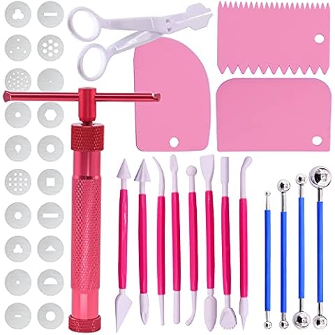Stainless Steel Clay Extruder Sugar Paste Extruder Cake Fondant Decorating  Tool Set Ceramics & Pottery Clay Extruders Mixers & Presses 